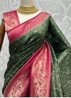 Woven Work Kanjivaram Silk Designer Contemporary Style Saree - 2