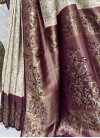 Woven Work Kanjivaram Silk Designer Contemporary Style Saree For Ceremonial - 3