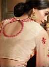 Voluptuous Embroidered Work Crepe Silk Traditional Designer Saree For Ceremonial - 2