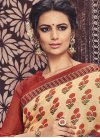 Delightful Print Work  Contemporary Style Saree For Casual - 1