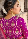 Olive and Purple Banarasi Silk Designer Contemporary Saree - 2