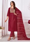 Silk Blend Readymade Salwar Suit For Festival - 3