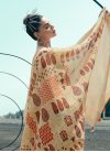 Linen Traditional Designer Saree For Festival - 1