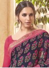 Fetching Faux Georgette Trendy Saree - 1