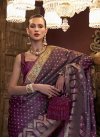 Woven Work Satin Silk Designer Contemporary Style Saree - 3