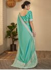 Silk Blend Sequins Work Trendy Designer Saree - 1