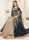 Mouni Roy Beige and Teal Kameez Style Lehenga For Ceremonial - 2