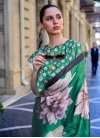 Satin Silk Designer Contemporary Style Saree For Ceremonial - 1
