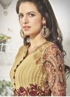 Imperial Cream and Maroon Embroidered Work Designer Pakistani Salwar Suit - 1