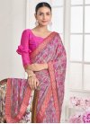 Pink and Rose Pink Trendy Classic Saree - 1