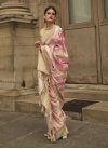 Beige and Pink Traditional Designer Saree For Festival - 2
