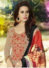 Faux Georgette Embroidered Work Pakistani Salwar Suit - 1