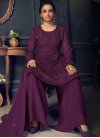 Faux Georgette Embroidered Work Designer Palazzo Salwar Suit - 1