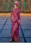 Woven Work Designer Contemporary Style Saree For Festival - 1