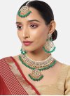 Beautiful Beads Work Alloy Gold Rodium Polish Necklace Set For Ceremonial - 1