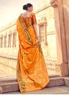 Silk Blend Traditional Saree For Ceremonial - 1