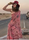 Linen Traditional Designer Saree For Ceremonial - 2