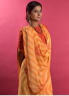Faux Georgette Contemporary Style Saree - 1