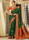 Silk Blend Embroidered Work Trendy Classic Saree - 2