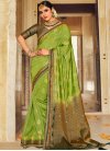 Bottle Green and Mint Green Trendy Classic Saree - 3