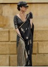 Satin Silk Woven Work Designer Contemporary Style Saree - 2