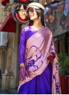 Satin Silk Half N Half Trendy Saree For Casual - 1