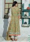 Mint Green and White Readymade Anarkali Suit - 1