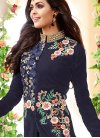 Faux Georgette Embroidered Work Designer Pant Style Suit - 2
