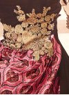 Lustre Brown and Pink Digital Print Work Long Length Designer Suit For Festival - 2