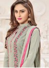 Lordly Krystle Dsouza Embroidered Work Long Length Pakistani Salwar Suit - 2