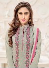 Lordly Krystle Dsouza Embroidered Work Long Length Pakistani Salwar Suit - 1