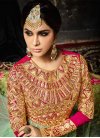Vehemently Mint Green and Rose Pink Pant Style Designer Salwar Kameez - 1