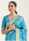 Woven Work Handloom Silk Trendy Classic Saree - 1