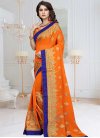 Faux Georgette Trendy Saree For Ceremonial - 1