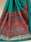 Ruritanian Embroidered Work Faux Georgette Trendy Classic Saree For Ceremonial - 1