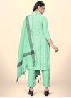 Cotton Thread Work Pant Style Salwar Suit - 1