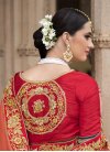 Wonderous Beads Work Designer Traditional Saree For Bridal - 2