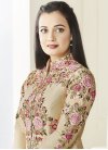 Dia Mirza Tafeta Silk Embroidered Work Designer Salwar Kameez - 1