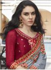 Silk Georgette Trendy Classic Saree For Ceremonial - 1