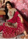 Silk Georgette Sharara Salwar Suit For Ceremonial - 1