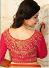 Red Designer Contemporary Style Saree For Bridal - 2