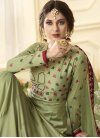 Satin Silk Trendy Anarkali Salwar Kameez - 2