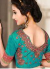 Fabulous Lace Work Chanderi Silk Trendy Saree For Ceremonial - 1