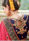 Admirable Beads Work Satin Silk Traditional Saree For Ceremonial - 2