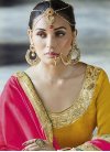 Charming  Rose Pink and Yellow A - Line Lehenga - 1