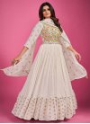 Chinon Embroidered Work Readymade Designer Gown - 1