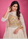 Chinon Embroidered Work Readymade Designer Gown - 3