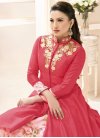 Gauhar Khan Pink and Rose Pink Embroidered Work Designer Kameez Style Lehenga - 2