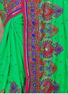 Miraculous Kundan Work Manipuri Silk Designer Contemporary Style Saree For Festival - 1