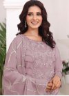 Georgette Pakistani Straight Salwar Kameez For Ceremonial - 1